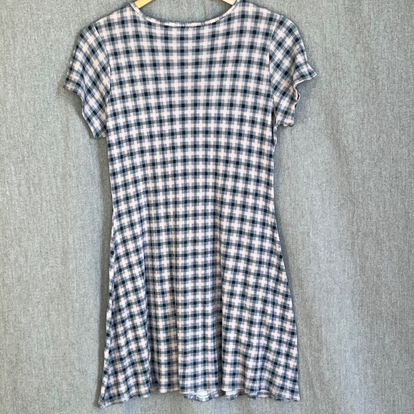 SO Girls Plaid Round Neck Swing Dress Sz XXL Short Sleeve 90s Y2K Summer - Picture 3 of 11
